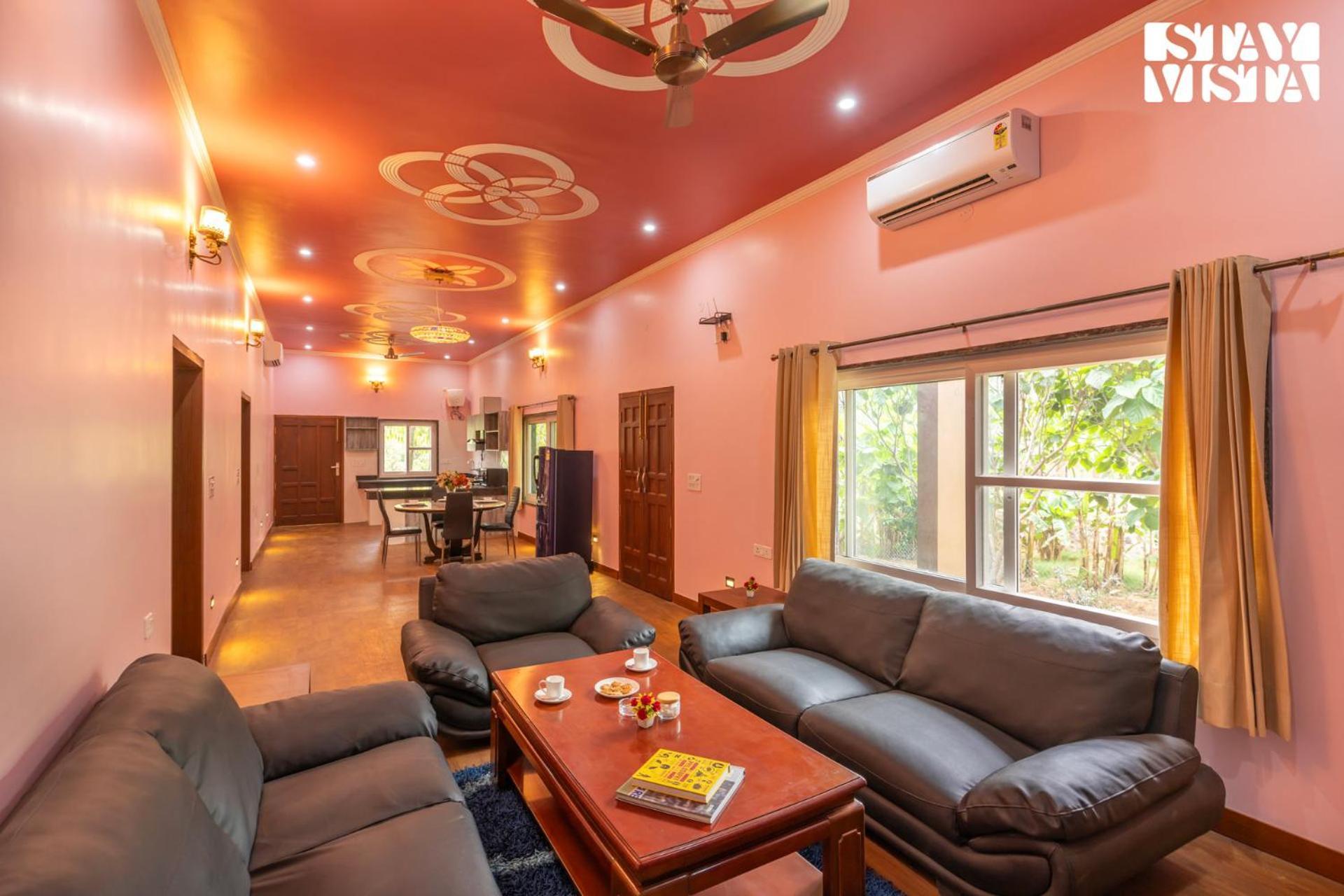 Stayvista At Maple Farms With Pool, Bbq & Bonfire Sohna Eksteriør billede